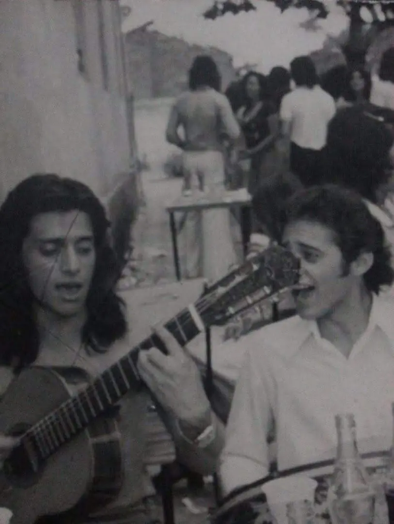 Clodoaldo Canniza e Edwaldo Nogueira, dos Partideiros (Acervo Edwaldo Nogueira)