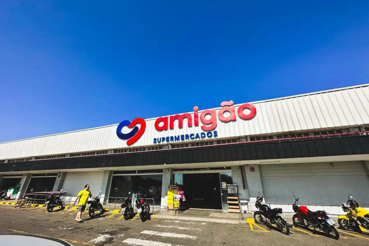 Uma das unidades do Amigão, na região Norte de Rio Preto (Divulgação/Amigão Supermercados)