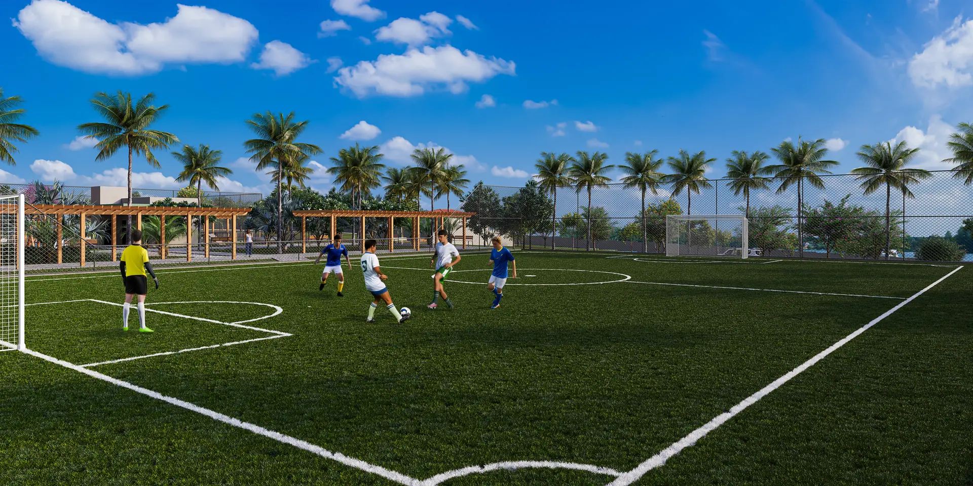 Com conceito wellness, o empreendimento valoriza o bem-estar e a convivência ao ar livre, em uma área privilegiada de Fronteira (MG) (Divulgação)