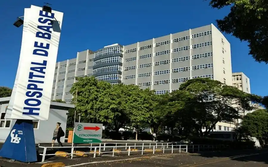 Fachada do Hospital de Base, que faz parte do complexo Funfarme (Divulgação)