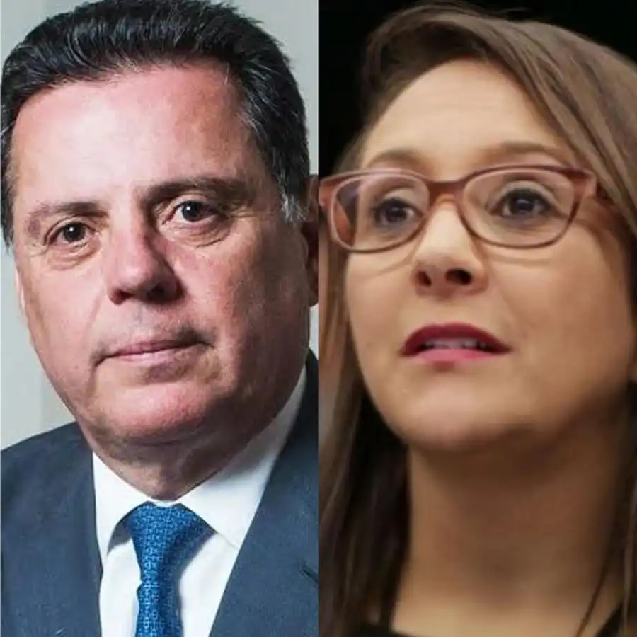Marconi Perillo, do PSDB, e Renata Abreu, do Podemos (Divulgação)