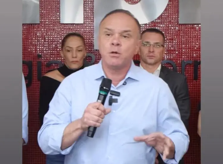 Prefeito de Rio Preto, Coronel Fábio Candido: reunião com secretariado (Reprodução/Redes Sociais)