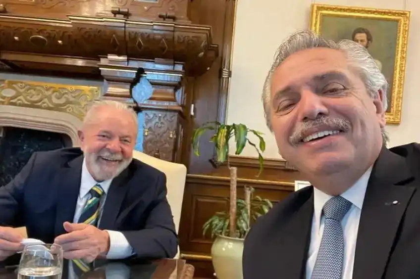 Lula e Alberto Fernández, presidente da Argentina (Reprodução/Twitter)