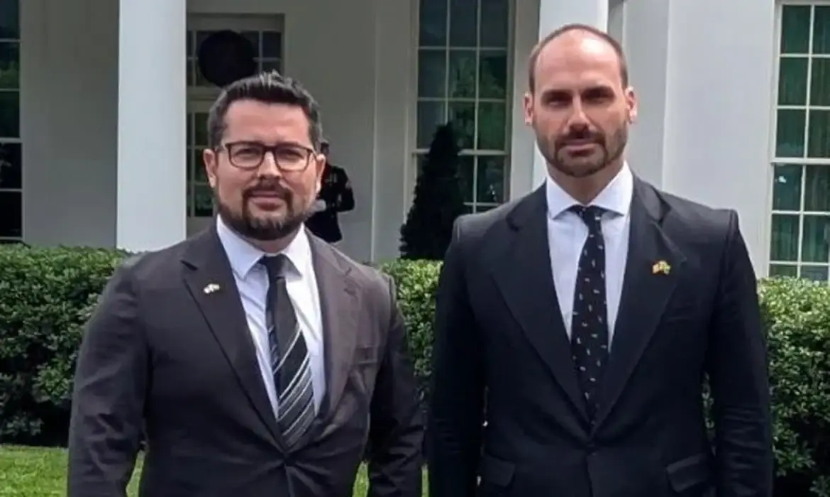 PGR denuncia Eduardo Bolsonaro e Paulo Figueiredo por coação (Agência Brasil)