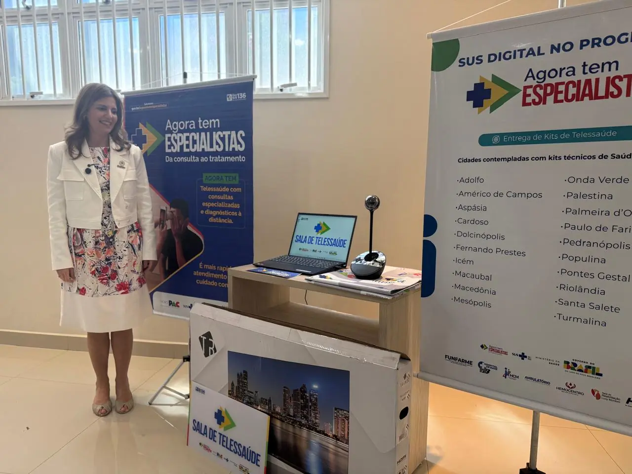 Ministério da Saúde entrega 102 kits de telessaúde em Rio Preto