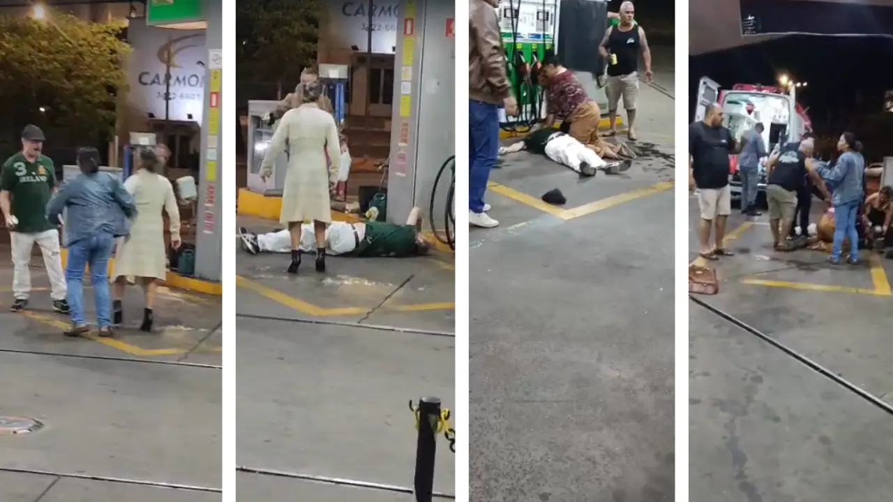 Homem identificado como L.B, morreu ao ser agredido durante uma discussão em um posto de combustíveis (Reprodução)