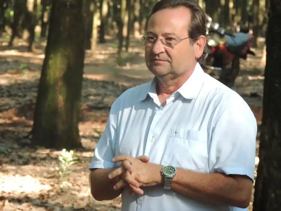 Fábio Magrini, produtor de seringueiras: terceira atividade em área plantada (Divulgação)