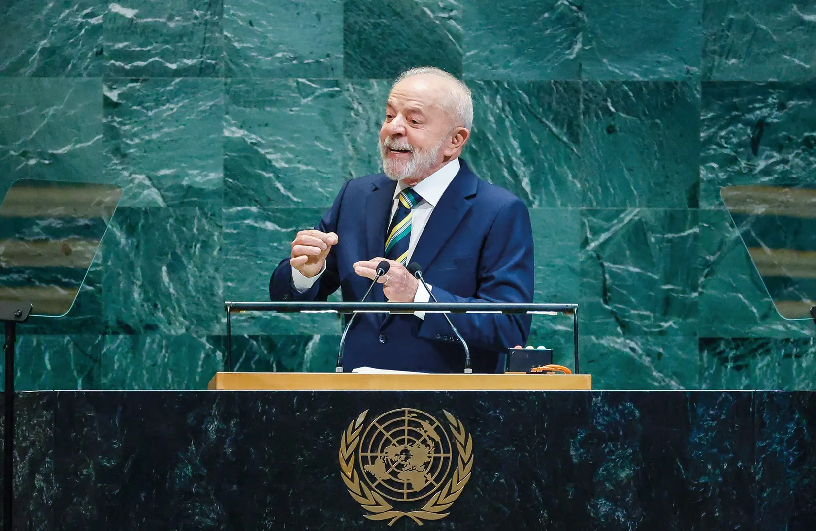Presidente Lula durante a abertura do Debate Geral da 80.ª Sessão Ordinária da Assembleia Geral da ONU (Ricardo Stuckert/PR)