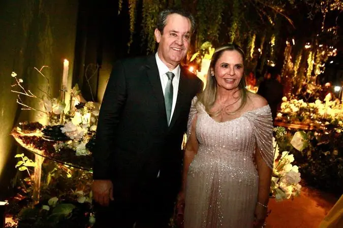 Os pais da noiva, Sinval e Denise Pimenta Celico (Arnaldo Mussi)