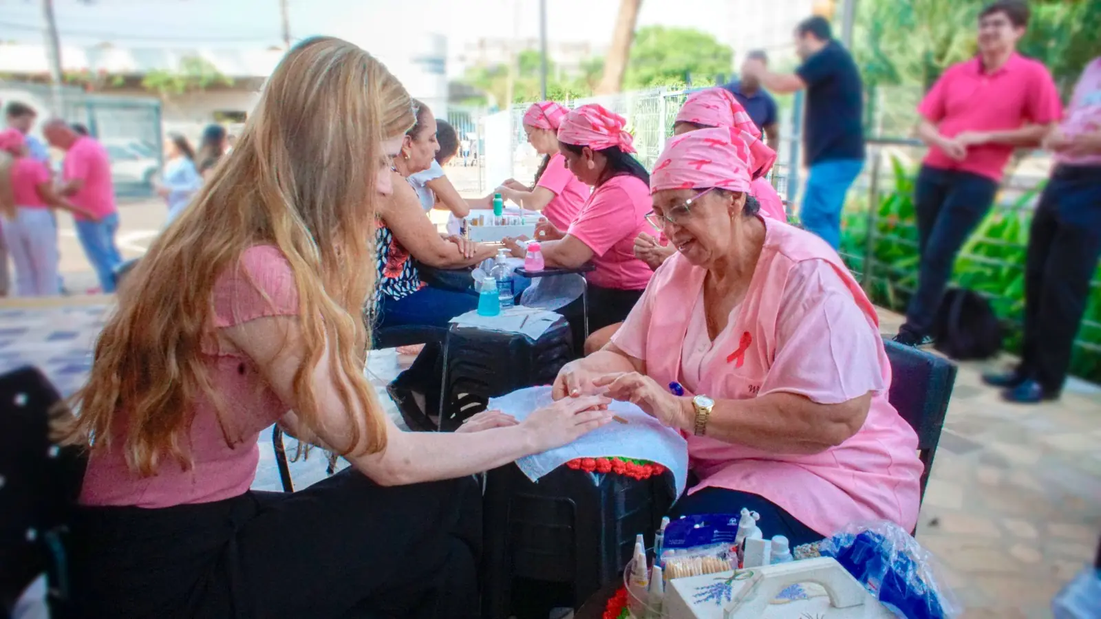 Ação Hospital de Base Outubro Rosa (Divulgação)