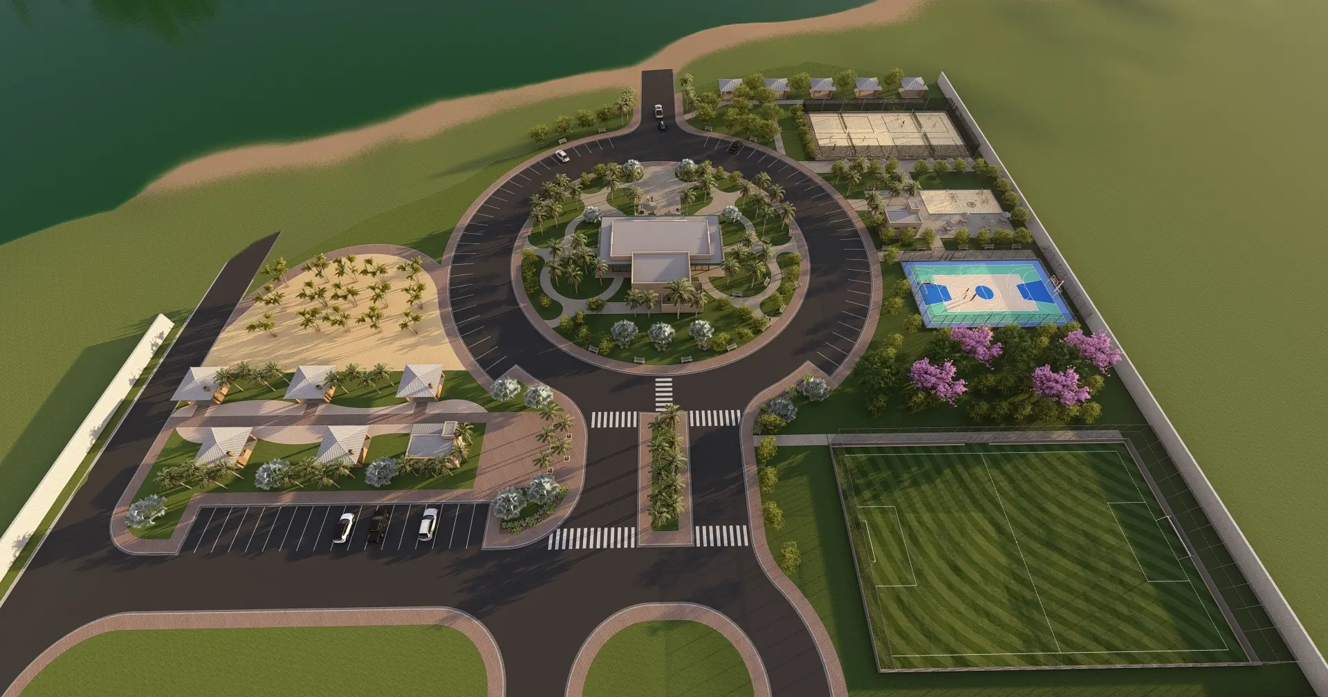 Áreas de lazer, esportes e descanso fazem parte do cotidiano pensado pelo Portal do Paraíso para todas as idades (Divulgação)