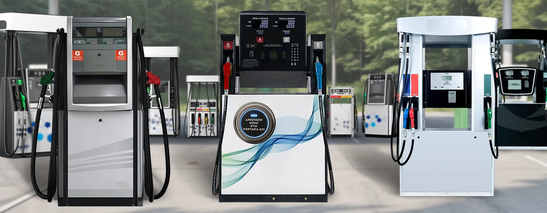 Alguns dos modelos de bombas certificadas (Reprodução)