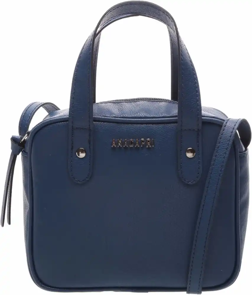 Bolsa crossbody Azul Cobalto Anacapri. R$ 169,90 / anacapri.com.br (Fotos: Divulgação)
