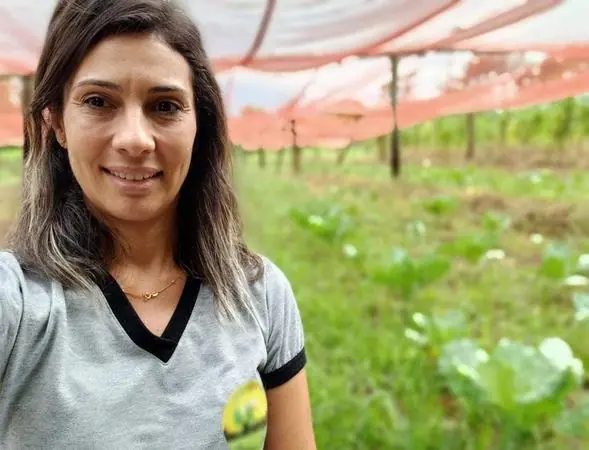 Na região, a agrônoma Juliana Roldão comenta sobre impacto climático para as alfaces (Divulgação)