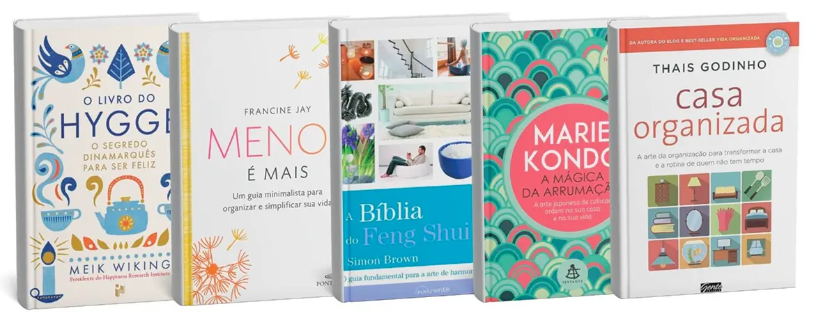 Cinco livros para criar a condição ideal de viver bem em casa (Divulgação)