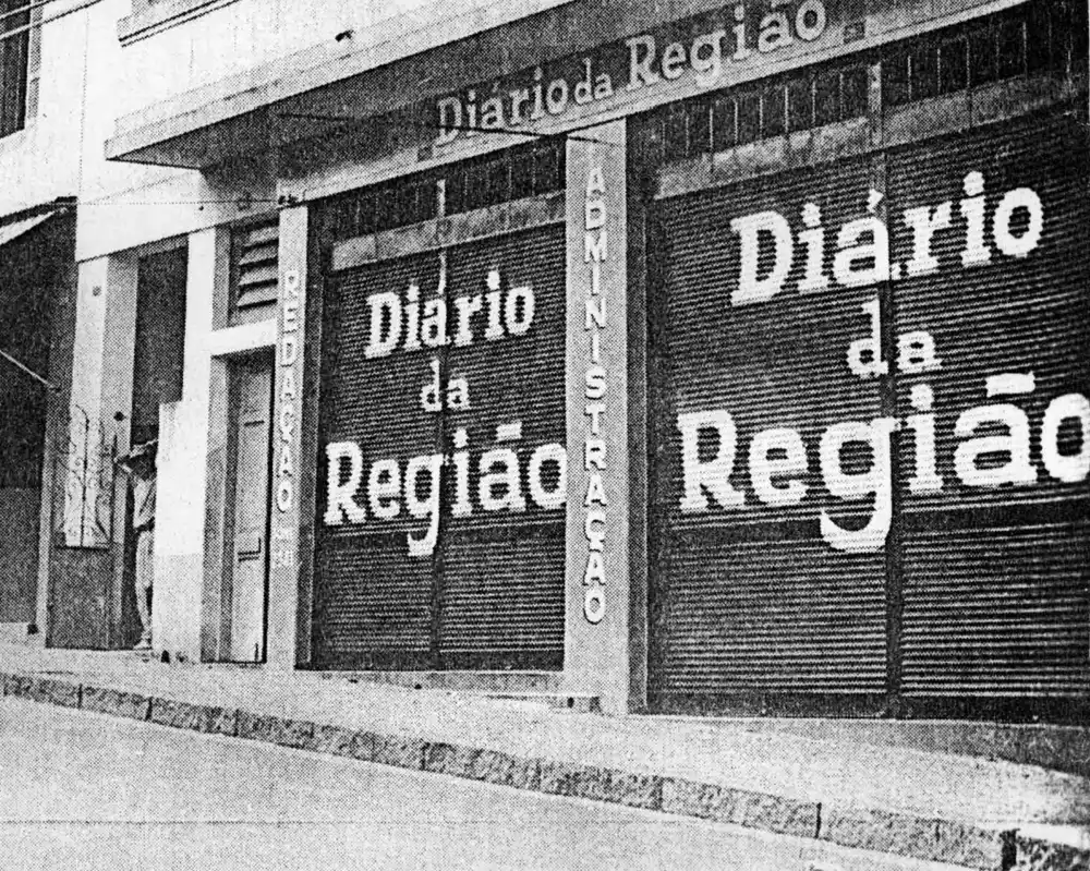 Primeira Sede do Diário da Região, instalada na rua Marechal Deodoro (Arquivo Público )