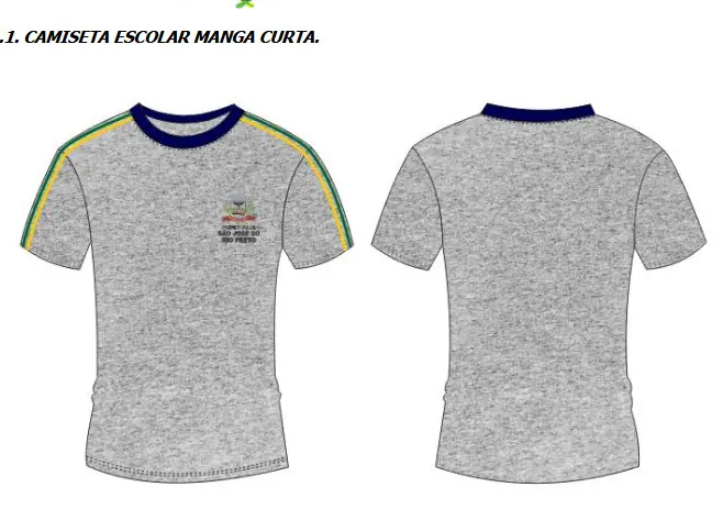 Modelos de uniformes com faixa verde e amarela (Reprodução)
