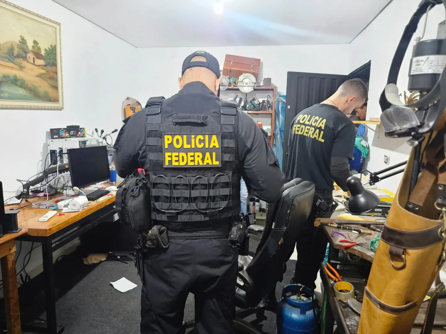 Segundo o setor de Comunicação da Polícia Federal, as diligências foram realizadas nos municípios de Nova Canaã Paulista, Rubineia e Mirassolândia (Divulgação/PF)
