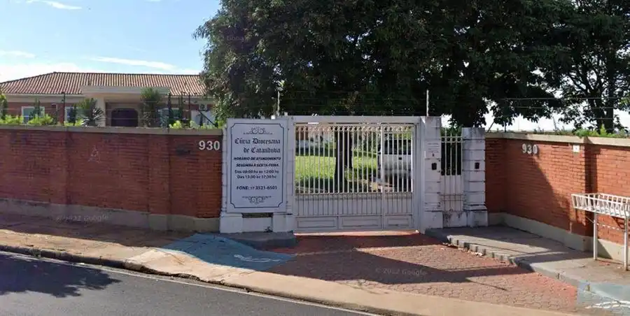 Sede da Diocese de Catanduva: entidade afirma que “não pode responder por atos individuais e particulares dos membros do clero” (Reprodução)