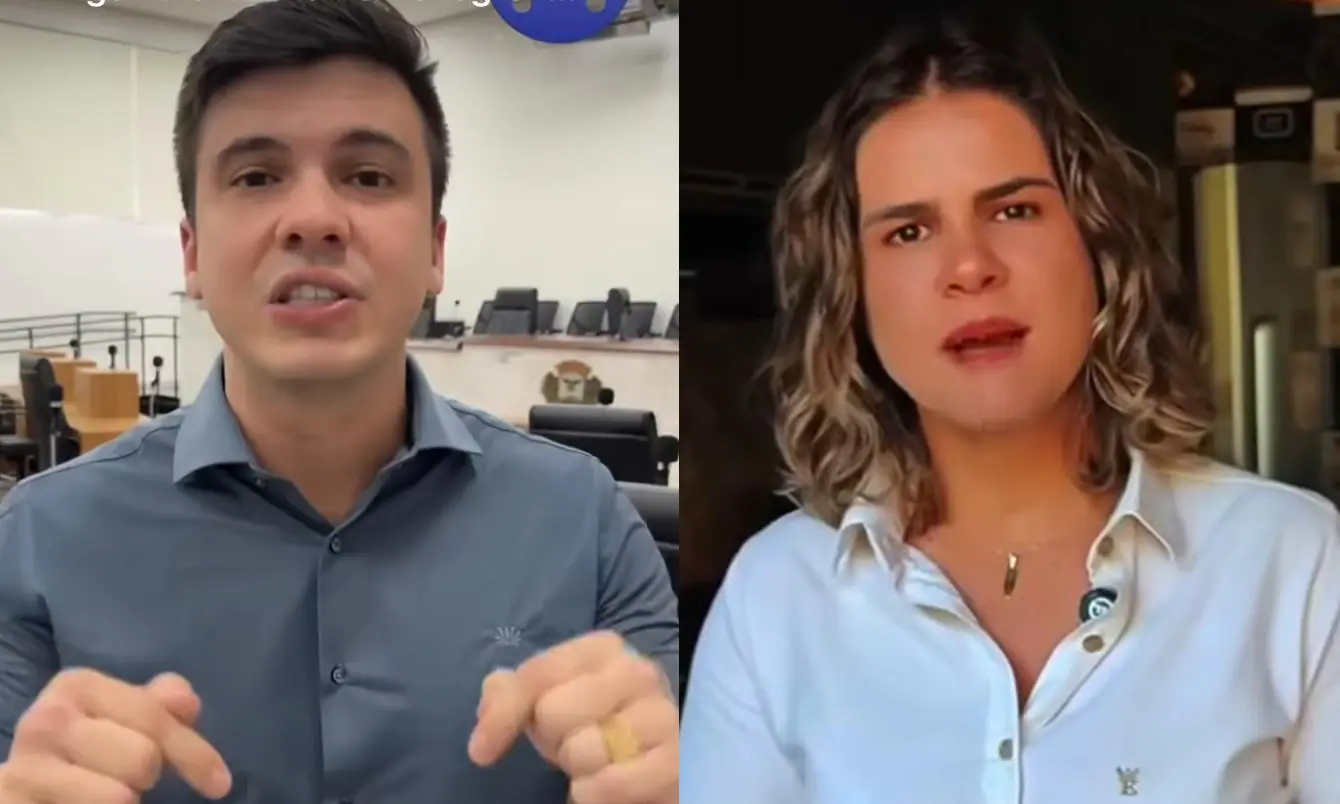 Vereador Alexandre Montenegro e a médica Merabe Muniz (Reprodução)