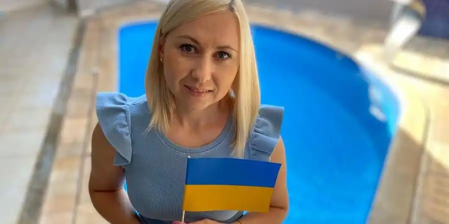 Iryna Mokhonchuk Dias, 34 anos, é ucraniana e vive em Rio Preto (Guilherme Baffi 16/2/2022)