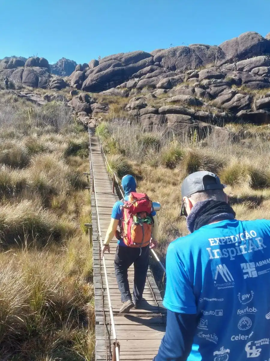Caminho foi percorrido em dez horas pelos pacientes e profissionais do HB no dia 14 de julho, por meio do Projeto InspirAR (Divulgação)