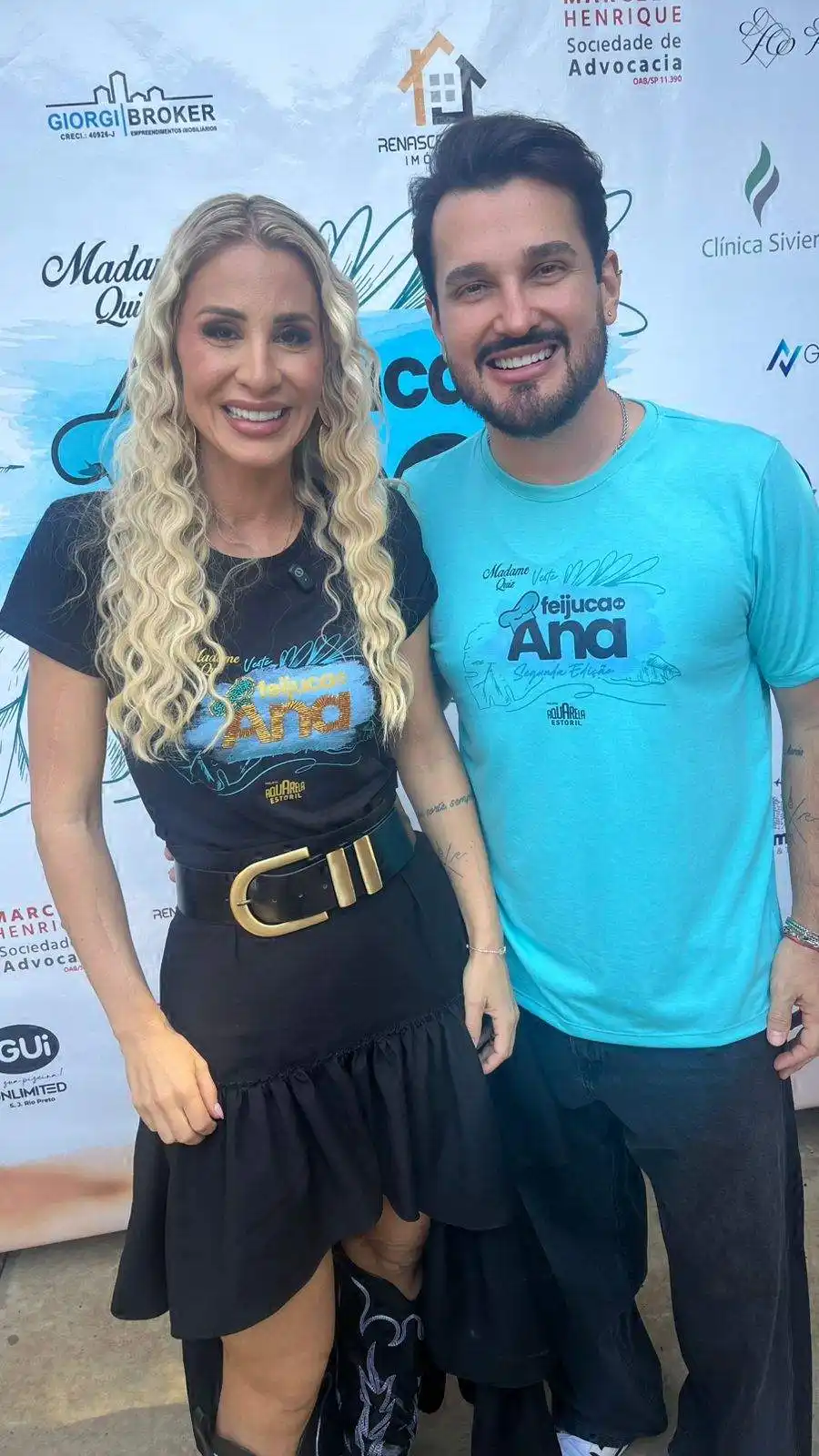 Ana Paula Castilho, na Feijuca que promoveu com o marido e cantor, Seo Moço (Arnaldo Mussi)