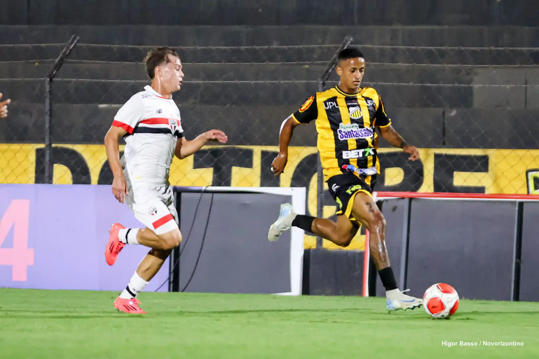 São Paulo e Novorizontino empataram em 1 a 1 no jogo de ida e decidem o título na sexta-feira, 15 (Divulgação/Higor Basso/Novorizontino)