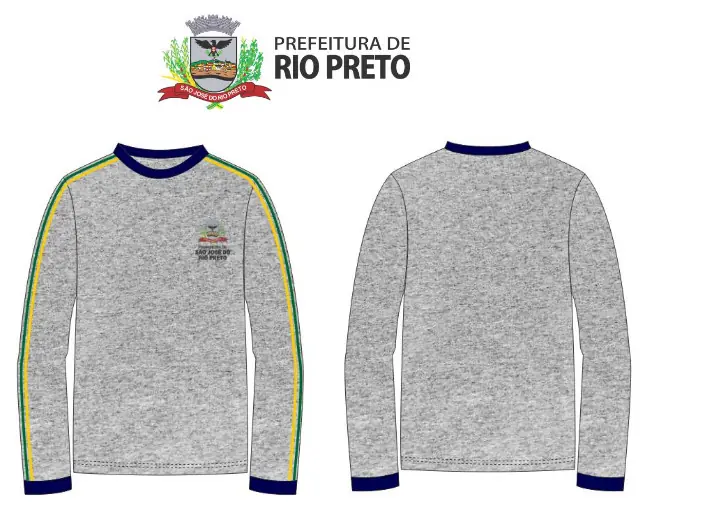 Modelos de uniformes com faixa verde e amarela (Reprodução)