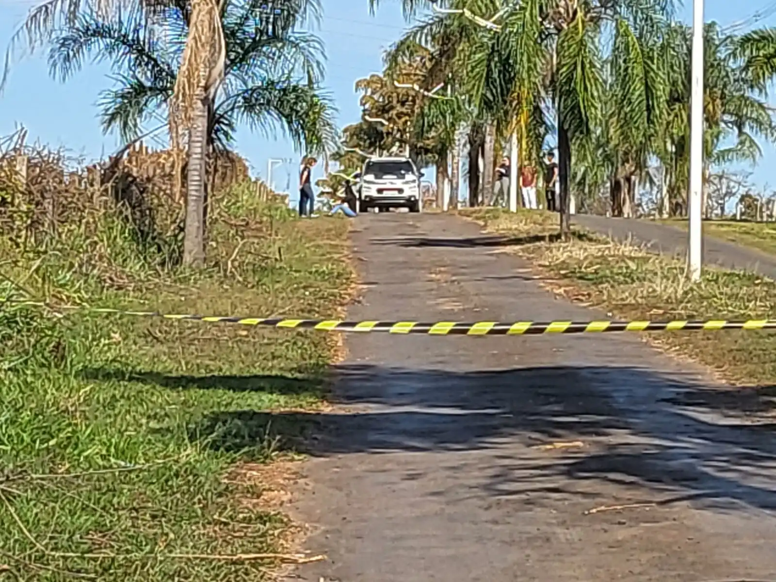 Reconstituição, com a versão de João Pedro, mostra onde a vítima estaria sentada quando foi atropelada (Juan Siqueira)