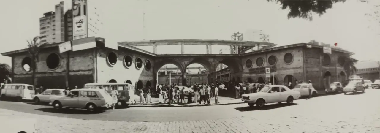 Construção da Catedral em 1976 (Jaime Colagiovanni - Digitalização: Zé Nogueira)