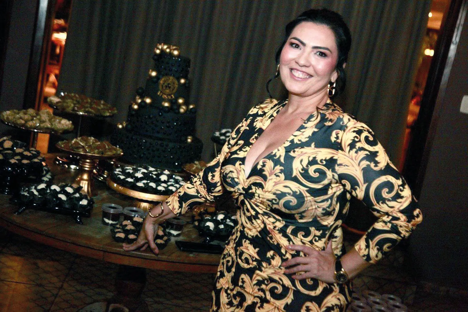 Vanessa Melo na festa que promoveu para brindar seu aniversário (Arnaldo Mussi)