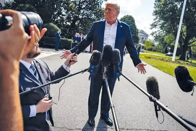 Donald Trump durante entrevista: "Amo o povo brasileiro" (Divulgação)