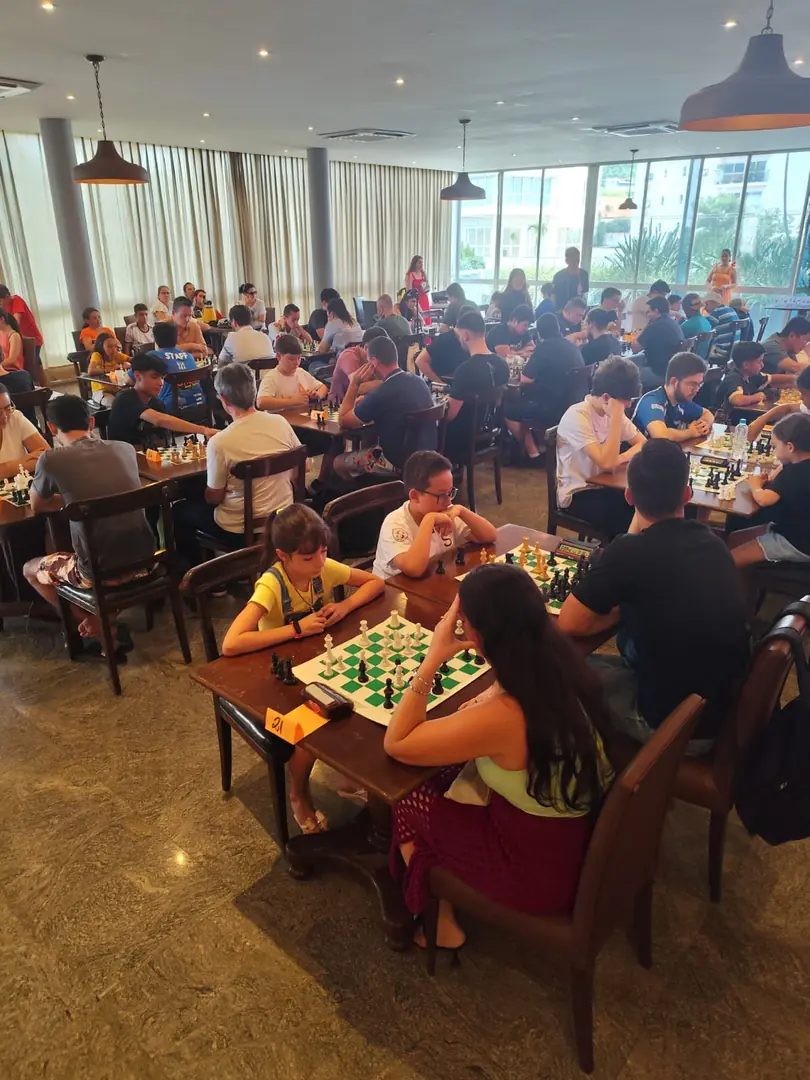 Torneio de xadrez realizado no ano passado (Divulgação)