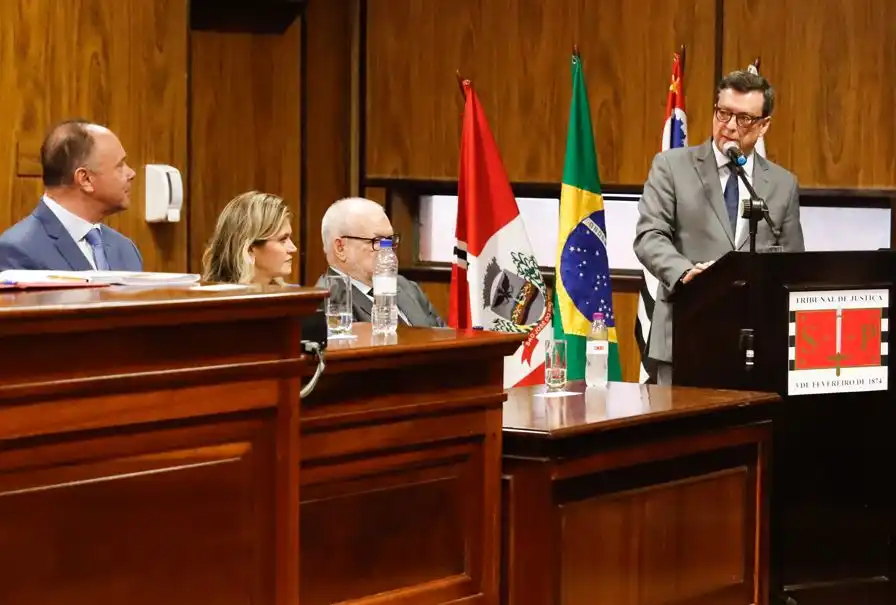Presidente do Tribunal de Justiça, Fernando Torres Garcia, em evento (Jennifer Macial/Prefeitura de Rio Preto)