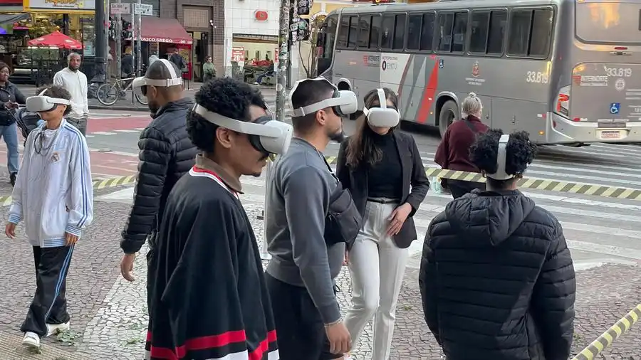 Com entrada gratuita, “Floresta” propõe uma jornada imersiva em realidade virtual (Divulgação)
