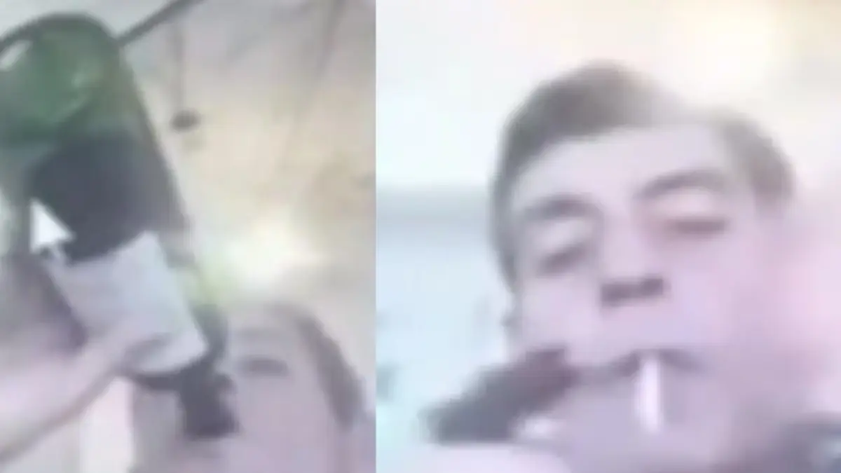 Milton Lívio Salles: juiz bebe vinho e acende cigarro durante sessão (Reprodução/Vídeo)