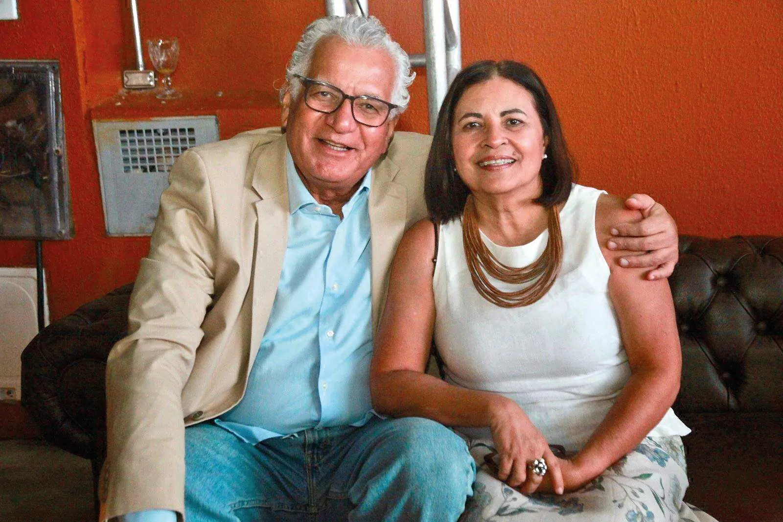 Os médicos Renato e Rita Silva no evento que a família Zacharias promoveu (Arnaldo Mussi)