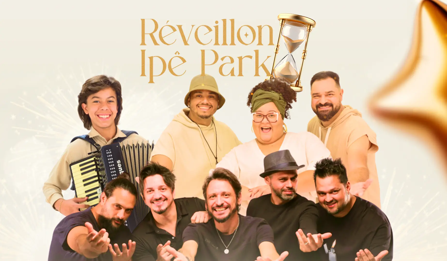 A noite será animada pelo sertanejo Caio Marques, pelo axé da banda Axé Dona Encrenca e pelo pop rock da GPlay (Divulgação)