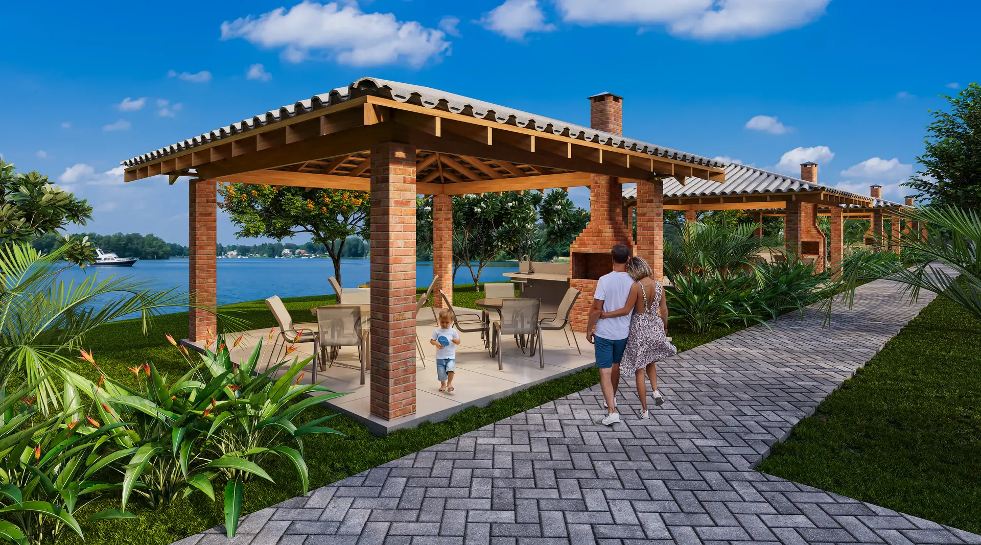 O Portal do Paraíso foi planejado às margens do Rio Grande, integrando natureza, lazer e qualidade de vida em um só projeto (Divulgação)