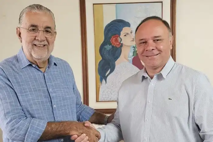 O deputado estadual Valdomiro Lopes e o prefeito de Rio Preto, Fábio Candido (Reprodução/Redes Sociais)
